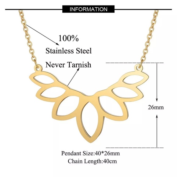 Lotus Necklace - Picture 4 of 6